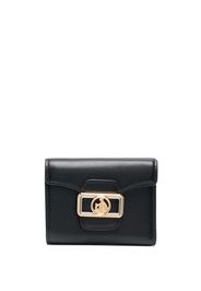 Lanvin small logo-plaque leather purse - Nero