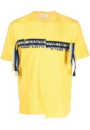 Lanvin embroidered-logo cotton T-shirt - Giallo