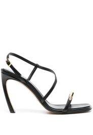 Lanvin Swing 95 leather sandals - Nero