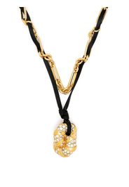 Lanvin crystal-embellished pendant necklace - Oro