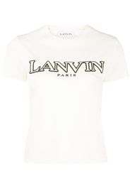 Lanvin logo-patch T-shirt - Bianco