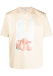 Lanvin Scratch & Sniff-patch T-shirt - Toni neutri