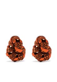 Lanvin Mélodie rhinestone earrings - Arancione