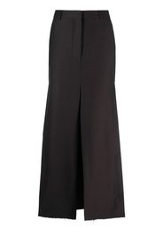 Lanvin A-line slit maxi skirt - Nero