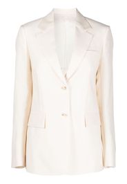 Lanvin single-breasted virgin-wool-silk blazer - Toni neutri