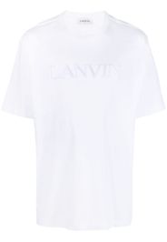 Lanvin logo-appliqué cotton T-shirt - Bianco