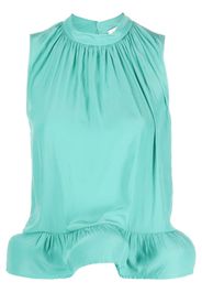 Lanvin ruffle-hem blouse - Verde