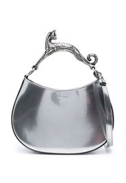 Lanvin small Cat metallic tote bag - Argento