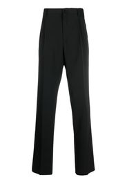 Lanvin straight-leg pleated wool trousers - Nero