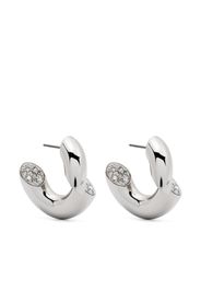 Lanvin Sequence rhinestone-embellished earrings - Argento