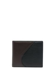 Lanvin two-tone leather cardholder - Marrone
