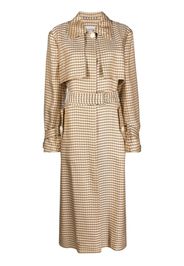 Lanvin Trench a quadri - Arancione