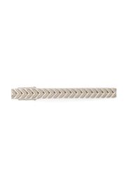 Lanvin embossed-pattern tie clip - Argento