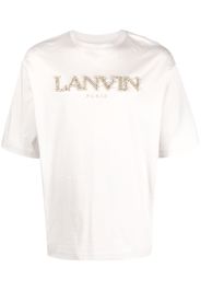 Lanvin T-shirt con ricamo - Grigio