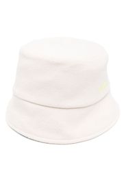 Lanvin logo-embroidered wool bucket hat - Toni neutri