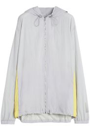 Lanvin two-tone zip-up hoodie - Grigio