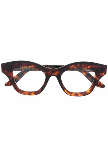 Lapima Tessa petit square-frame glasses - Marrone