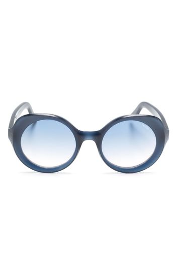 Lapima Carlota Natural round-frame sunglasses - Blu