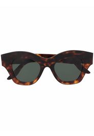 Lapima Tessa squared-concave frame sunglasses - Marrone