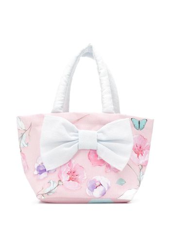 floral print tote bag