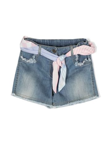 Lapin House Shorts denim con effetto vissuto - Blu