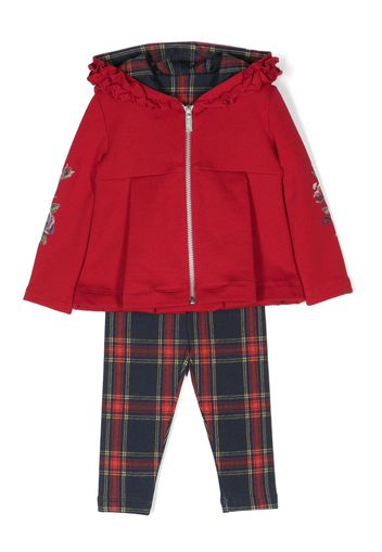 Lapin House Set pantaloni a quadri - Rosso