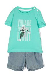 Lapin House Set top e shorts con stampa grafica - Verde