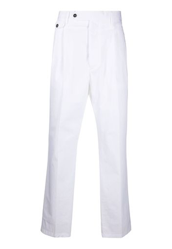 Lardini cotton tapered-trousers - Bianco