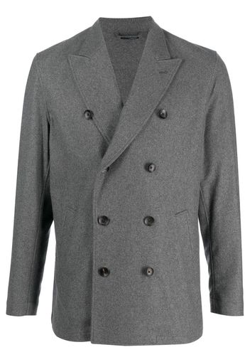 Lardini double-breasted cashmere jacket - Grigio