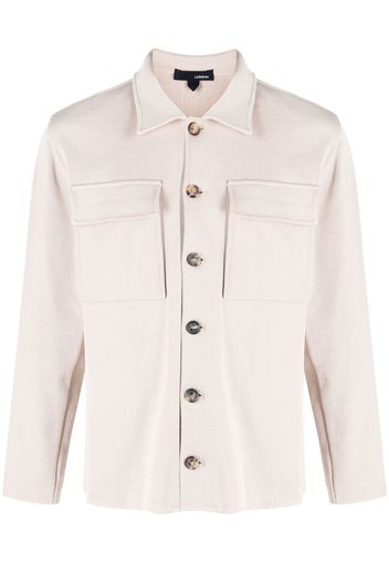 Lardini button-down fastening shirt jacket - Toni neutri