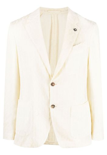 Lardini single-breasted knitted blazer - Toni neutri