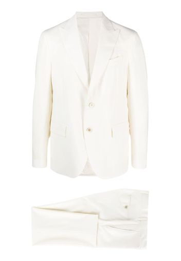 Lardini peak-lapel single-breasted blazer - Bianco