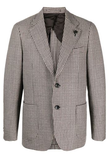 Lardini Blazer con motivo pied-de-poule - Grigio