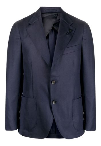 Lardini Blazer monopetto con dettaglio spilla - Blu