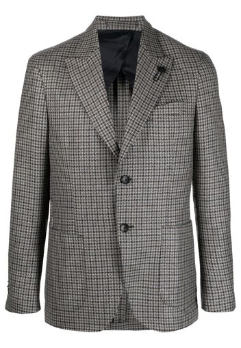 Lardini Blazer con motivo pied-de-poule - Blu