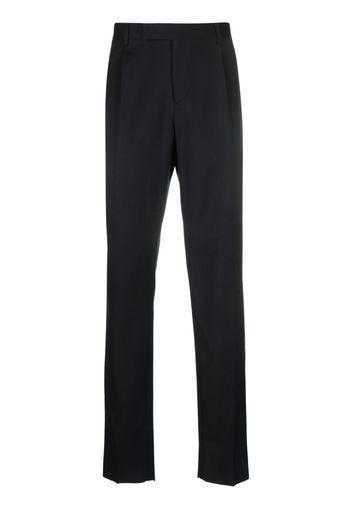 Lardini mid-rise straight-leg wool trousers - Nero