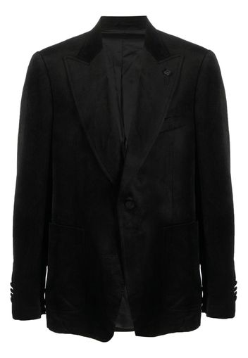 Lardini peak-lapels single-breasted blazer - Nero