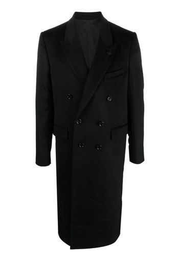 Lardini Attitude woven double-breasted coat - Nero