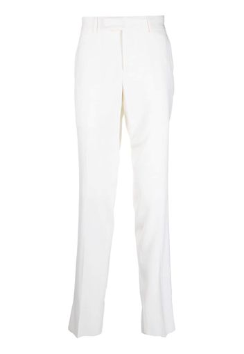 Lardini off-centre fastening chino trousers - Bianco