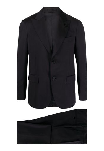 Lardini single-breasted two-piece wool suit - Blu