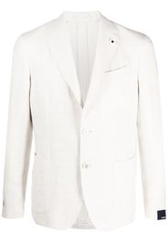 Lardini single-breasted button blazer - Toni neutri