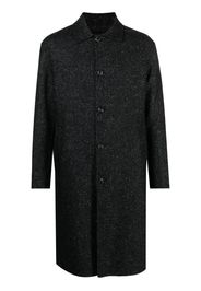 Lardini Cappotto monopetto mélange - Nero