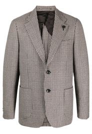 Lardini Blazer con motivo pied-de-poule - Grigio
