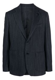 Lardini single-breasted wool-blend blazer - Blu