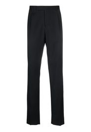 Lardini mid-rise straight-leg wool trousers - Nero