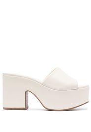 Larroude Miso open-toe flatform mules - Toni neutri