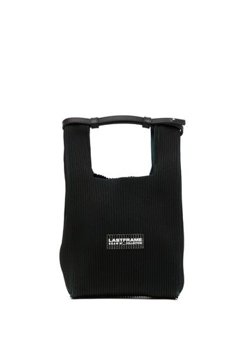 LASTFRAME small Okamochi knitted tote bag - Nero