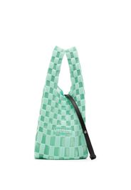 LASTFRAME interwoven semi-sheer tote bag - Verde