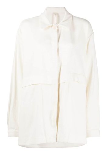 Lauren Manoogian split-rear linen-cotton jacket - Bianco