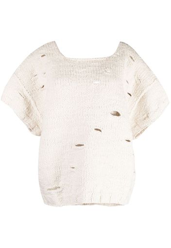 Lauren Manoogian Wabi Handknit vest - Bianco